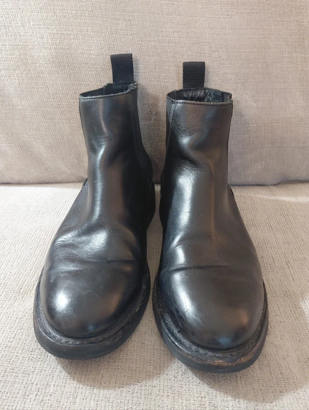 Thursday Boot Company Men's Black Leather Chelsea Ankle Boots Size 8